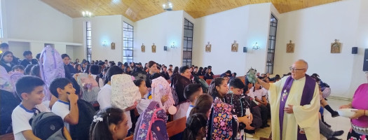 Misa de inicio del año escolar y conmemoración del 8M en el colegio Santa María Eufrasia