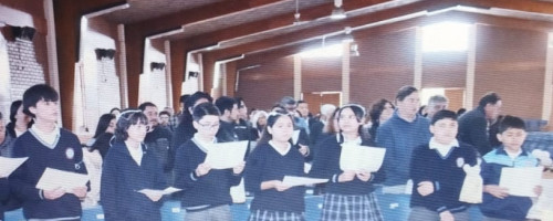 Primeras comuniones Liceo Polivalente María Reina de Puente Alto