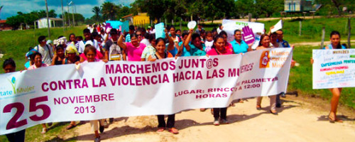 Marcha por el día internacional contra la violencia hacia las mujeres