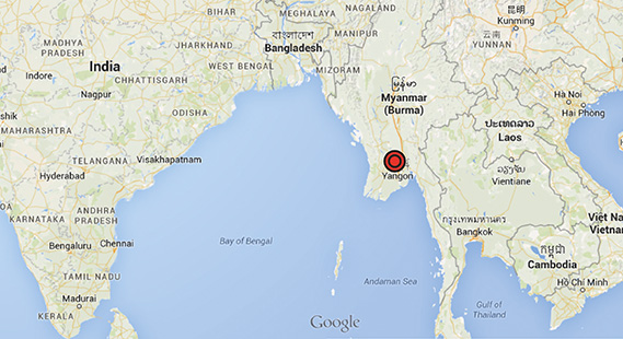 mapa birmania